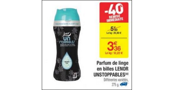 parfum de linge carrefour