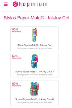 Shopmium  Stylo Paper-Mate® - InkJoy® Gel