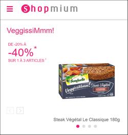 VeggissiMmm! Steak végétal - Le Classique - Bonduelle - 180 g