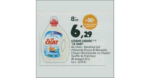 Bon Plan Lessive Liquide Le Chat Chez Leclerc 1007 2107