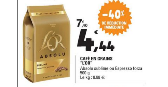 Café Grains L'Or Absolu chez Leclerc (11/09 - 22/09)