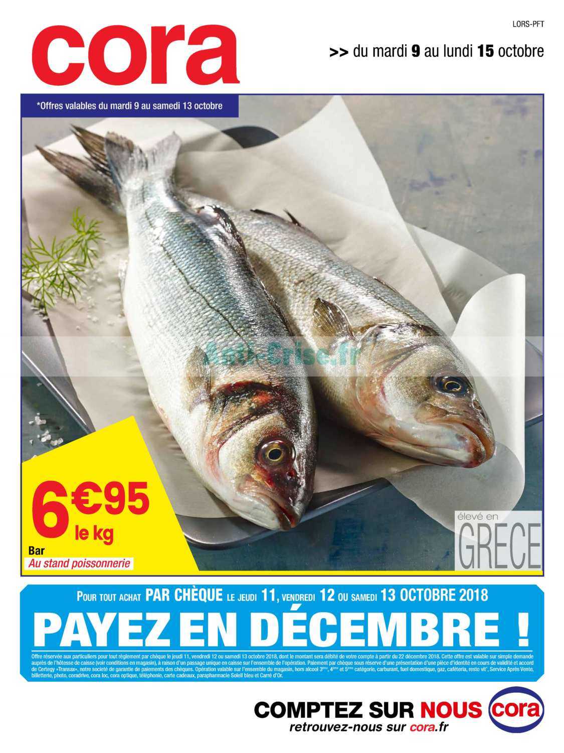 Anticrise.fr Catalogue Cora du 09 au 15 octobre 2018 (Depts 54 70 88