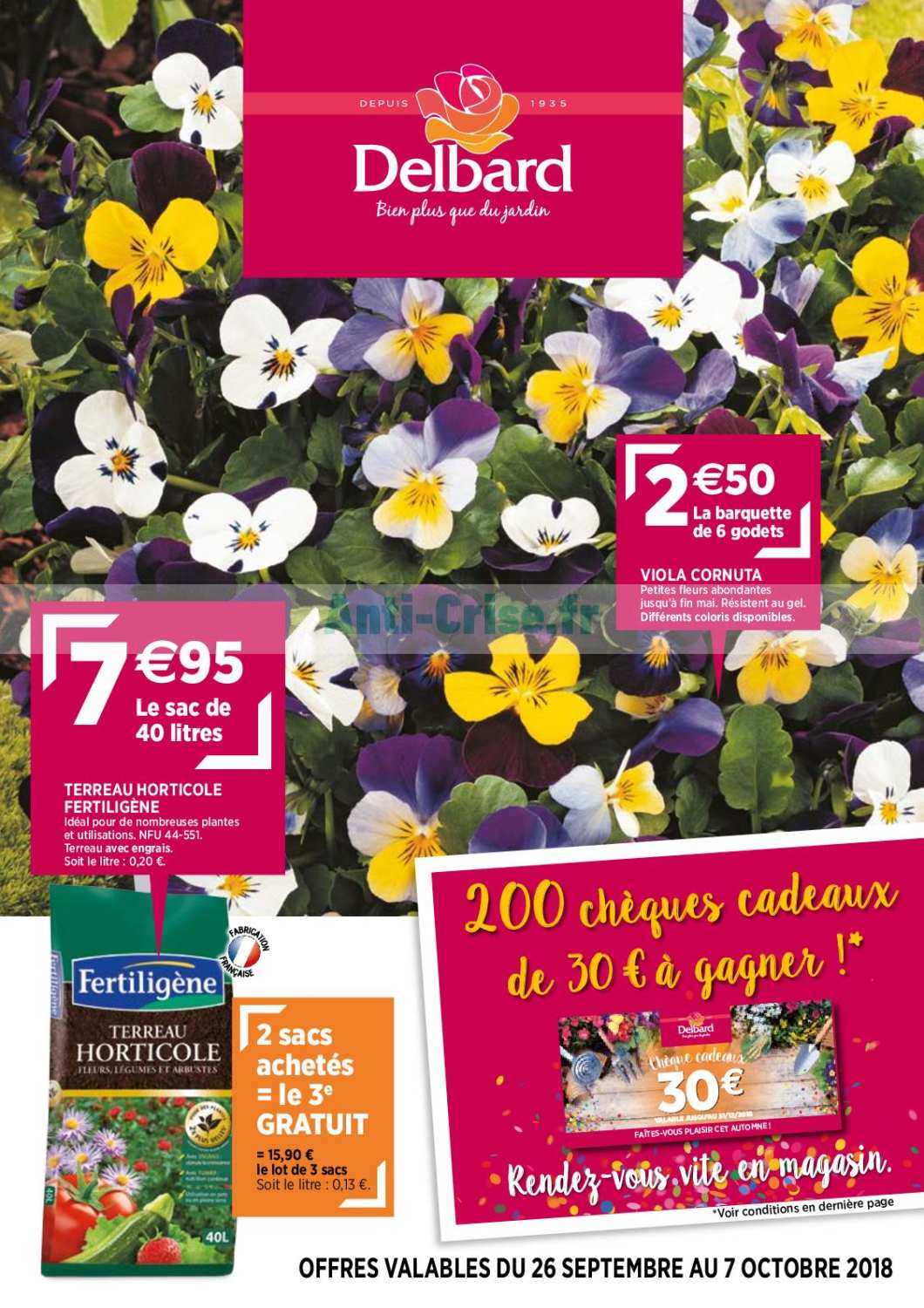 Catalogue Delbard du 26 au 07 octobre 2018 Catalogues Promos & Bons