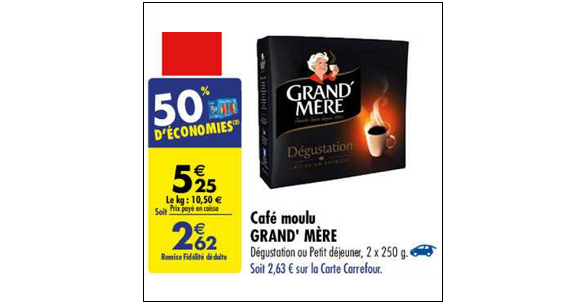 Cafe - grand mere degustation - 250 grammes