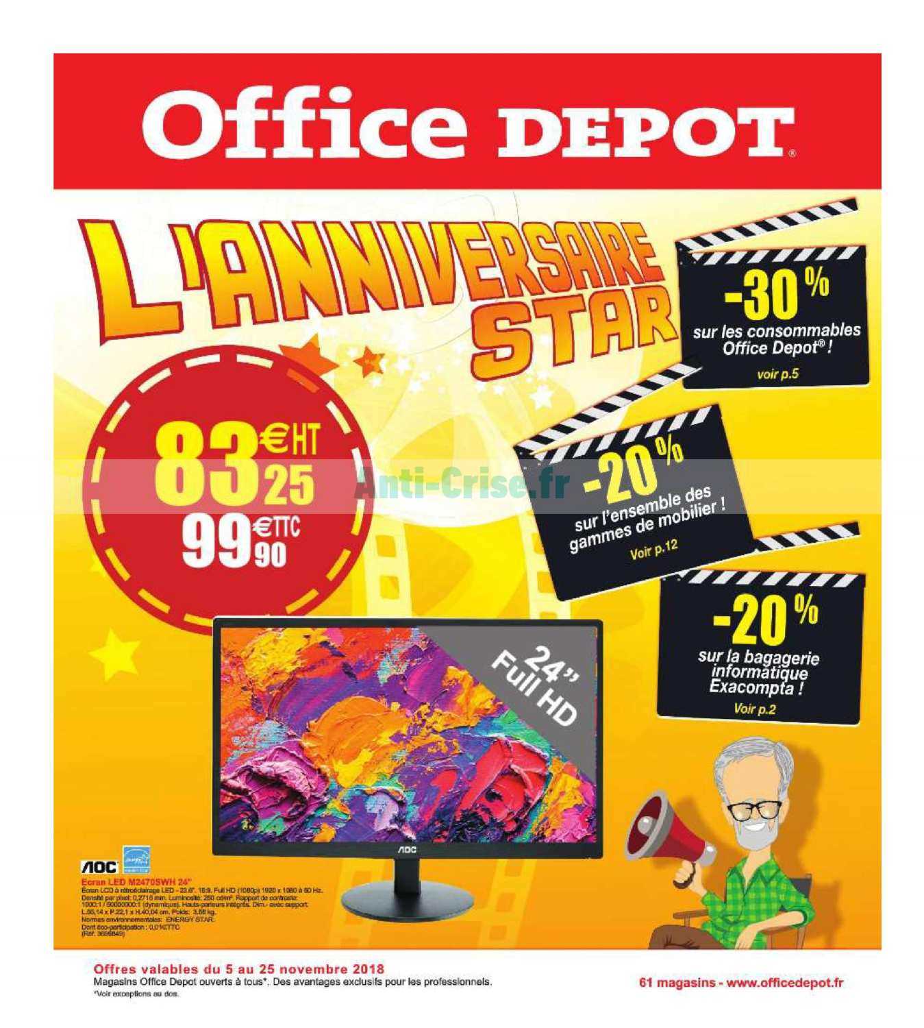 Anticrise.fr Catalogue Office Dépôt du 05 au 25 novembre 2018OFFICE