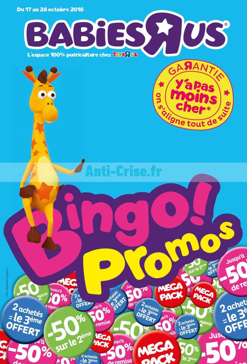 Anticrise.fr Catalogue Babie R Us du 17 au 28 octobre 2018BABIES R