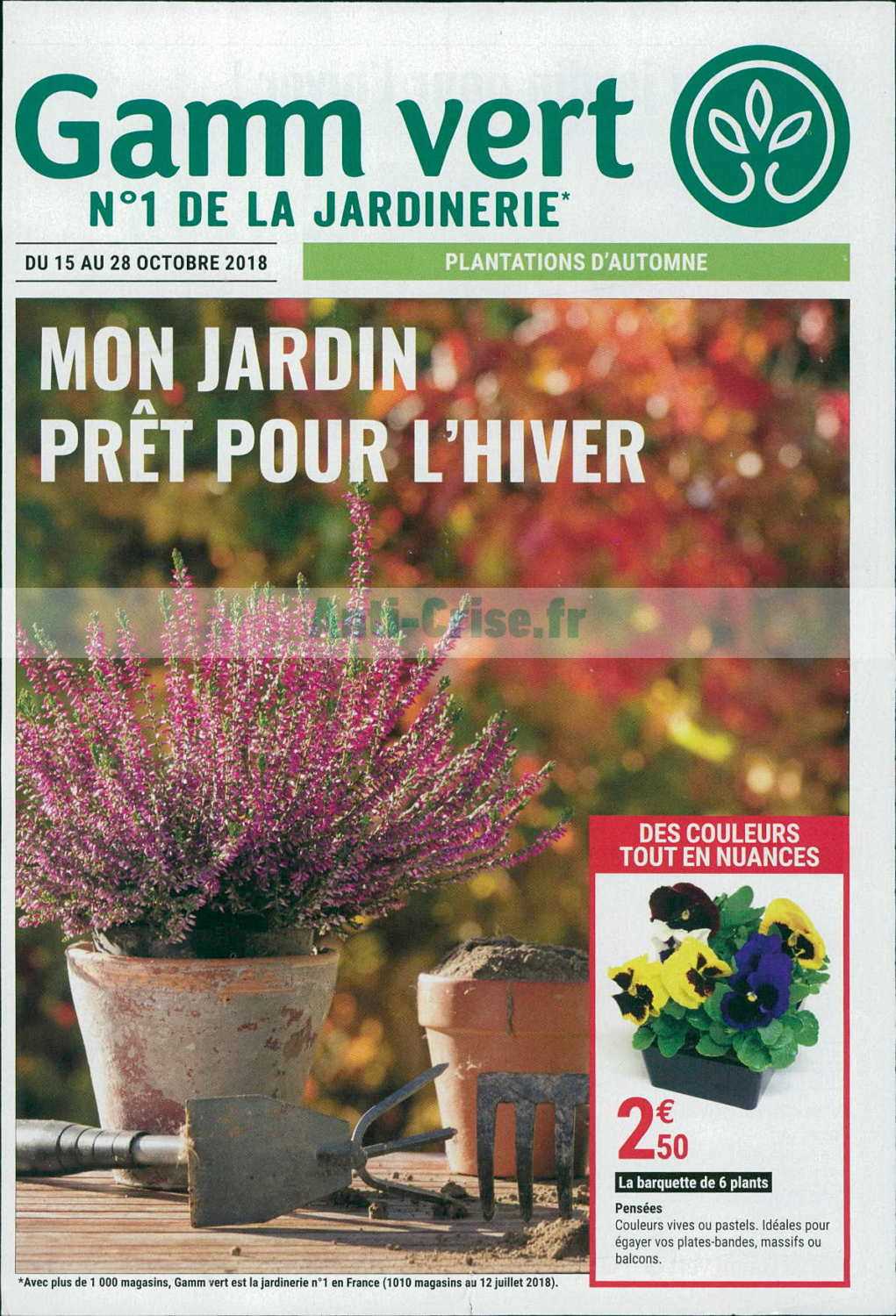 Anti-crise.fr | Catalogue Gamm Vert du 15 au 28 octobre 2018GAMM VERT : le  nouveau catalogue du 15 au 28 octobre 2018 est disponible! Ne ratez pas les  promos du catalogue.