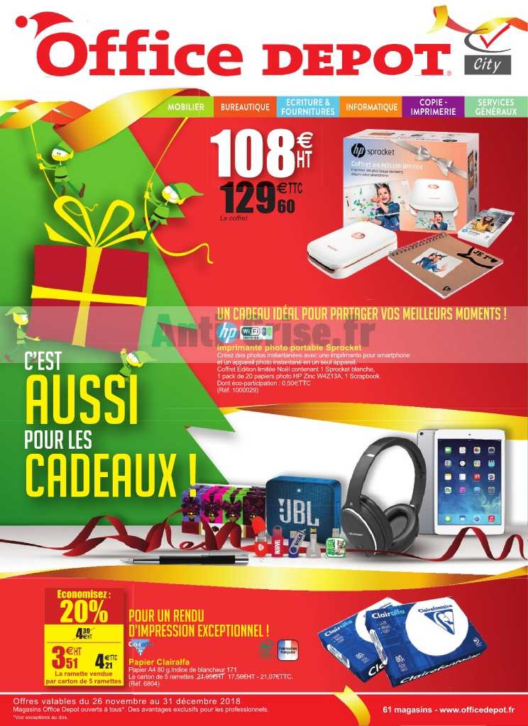 Anticrise.fr Catalogue Office Dépôt du 26 novembre au 31 décembre