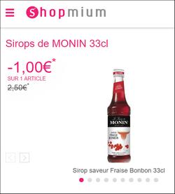 Shopmium  Sirops de MONIN 33cl