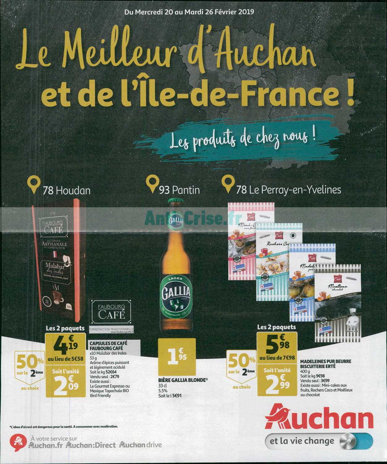 AUCHAN Auchan chocolat capsule x10 -148g pas cher 