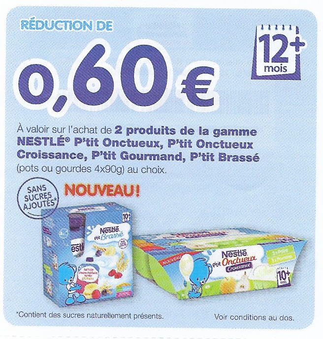 Anticrise.fr Nestlé Bébé 0.6 € de réduction jusqu’au 19/04/2019