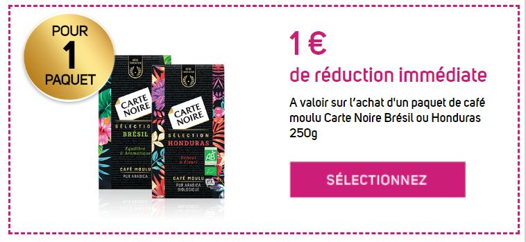 Anti-crise.fr | Carte Noire : 1 € de réduction jusqu’au 31/05/2019 (Bon