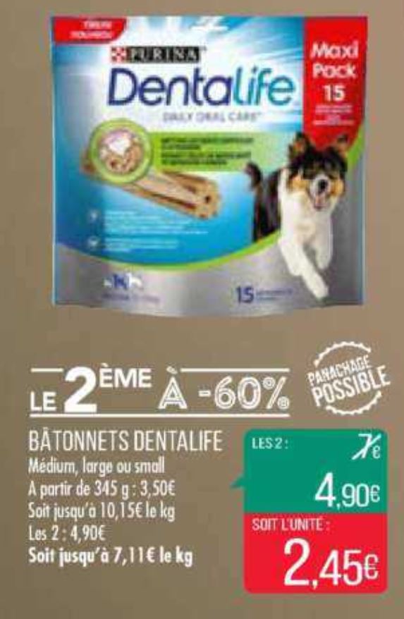 Anti-crise.fr  Bâtonnets pour Chien Dentalife Purina chez Match 