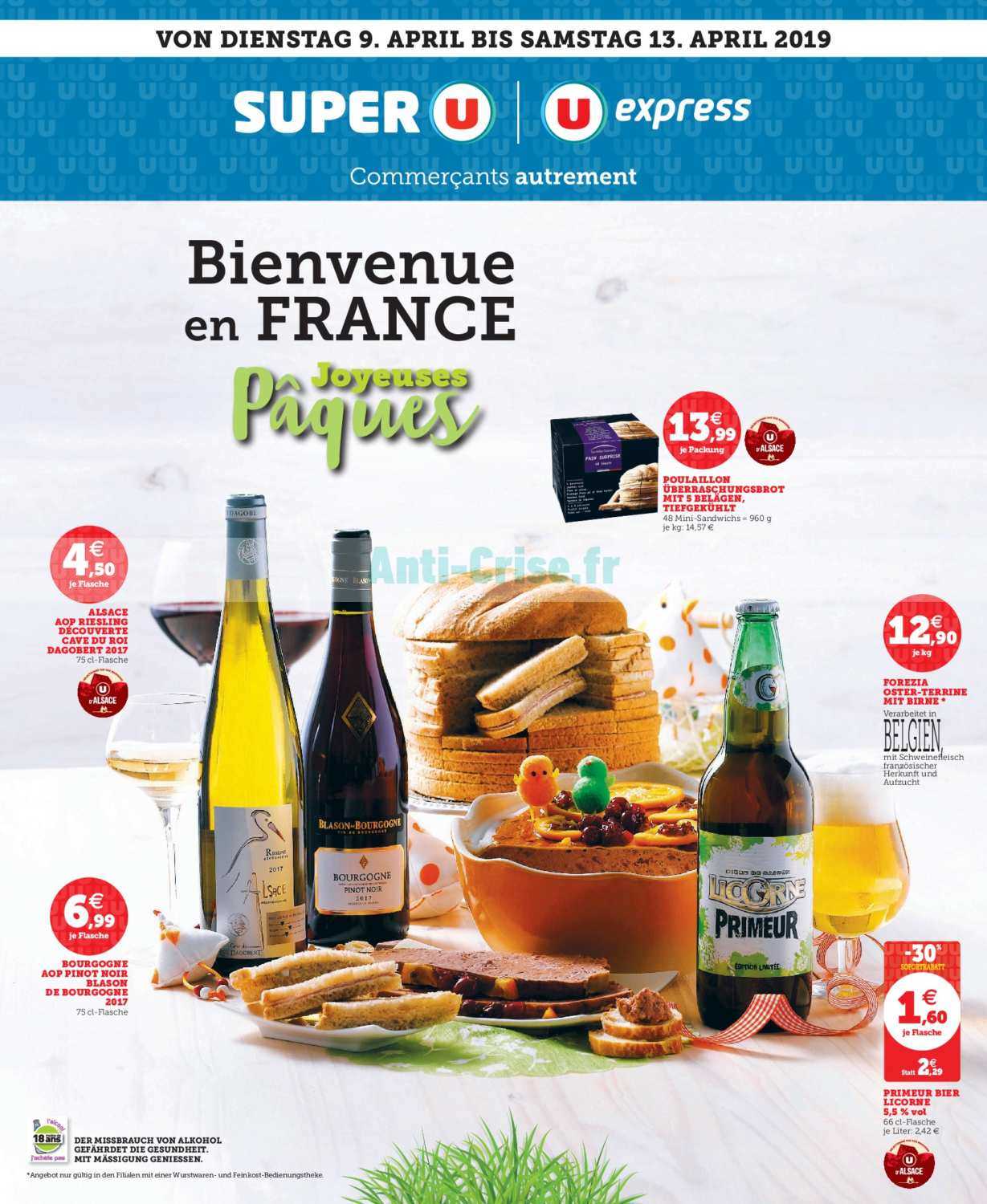 Anticrise.fr Catalogue Super U du 09 au 13 avril 2019 (Alsace)SUPER