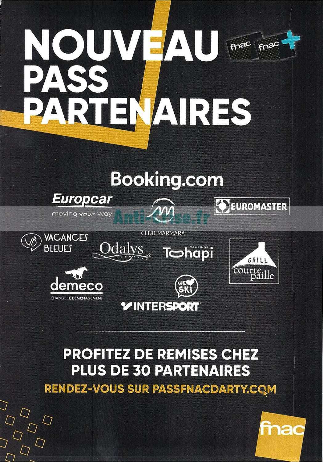 Anticrise.fr Catalogue Fnac du 15 avril au 31 décembre 2019FNAC le