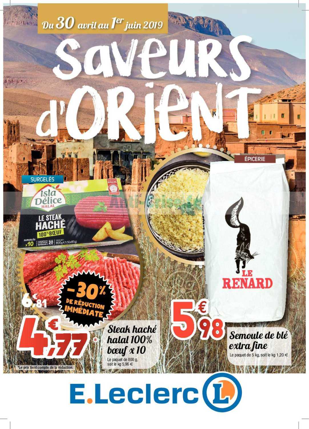 Anticrise.fr Catalogue Leclerc du 30 avril au 01 juin 2019 (Occitanie Ramadan)LECLERC le