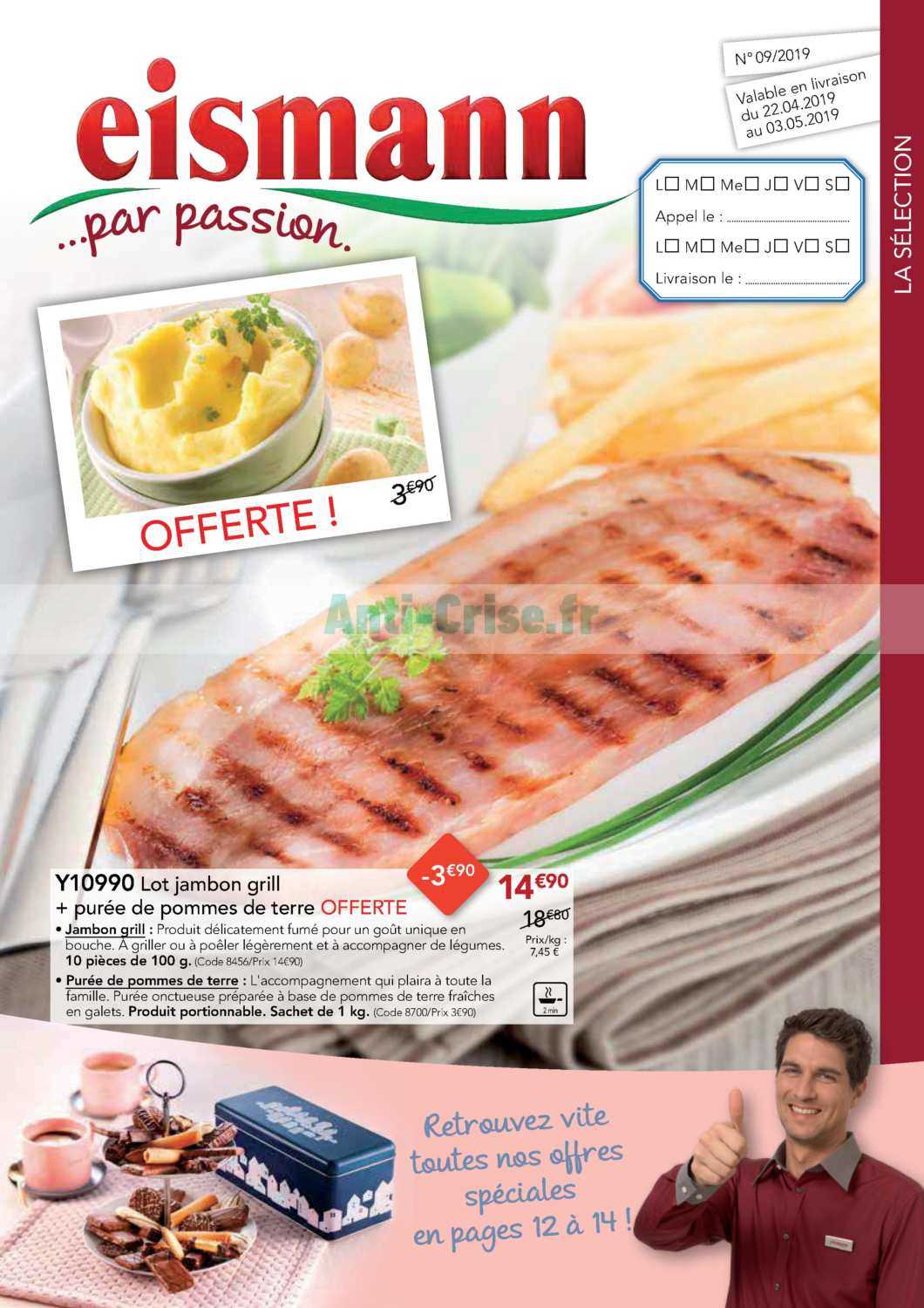 Anticrise.fr Catalogue Eismann du 22 avril au 03 mai 2019EISMANN