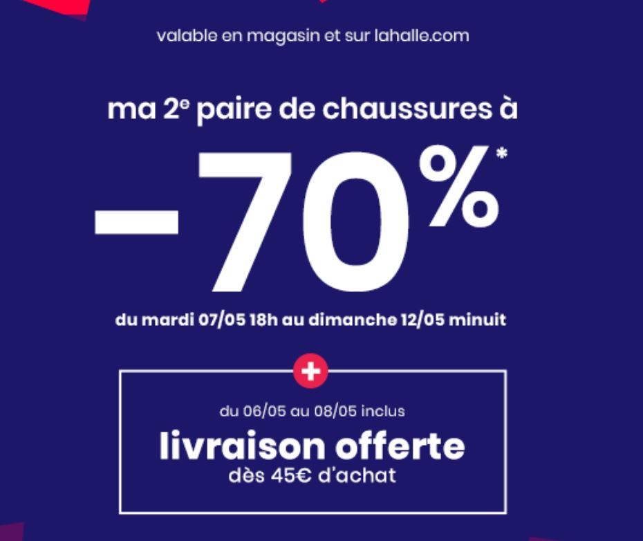 La halle discount aux chaussures promo