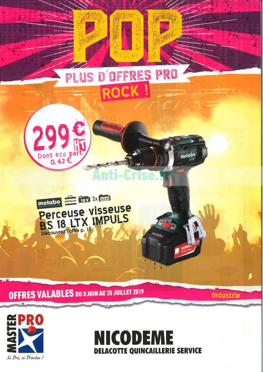Anticrise.fr Catalogue Master Pro du 03 juin au 20 juillet