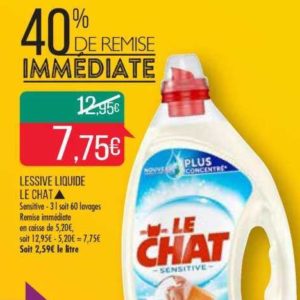 Lessive liquide Le Chat chez Match (12/06 – 23/06