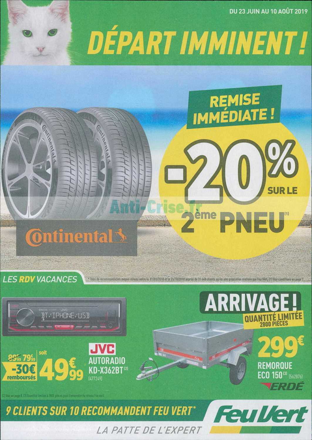 Feu Vert Le Nouveau Catalogue Du 23 Juin Au 10 Aout 19 Est Disponible Economisez Grace Aux Promos De Ce Catalogue