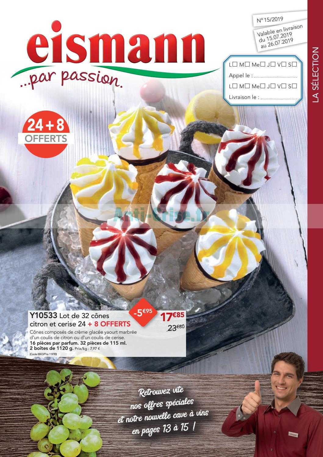 Anticrise.fr Catalogue Eismann du 15 au 26 juillet 2019EISMANN le