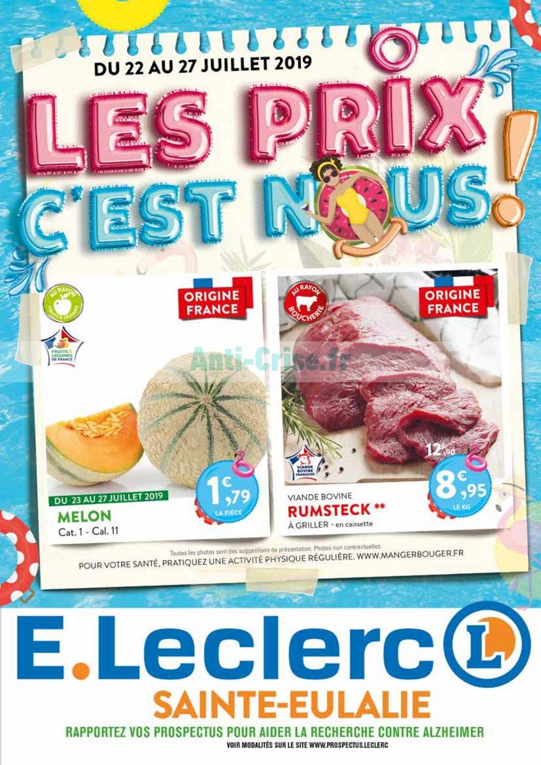 Anticrise.fr Catalogue Leclerc Local du 22 au 27 juillet 2019