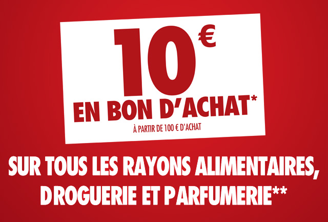 Bon plan : un code promo de 10 € offert pour l'achat de 100 € de