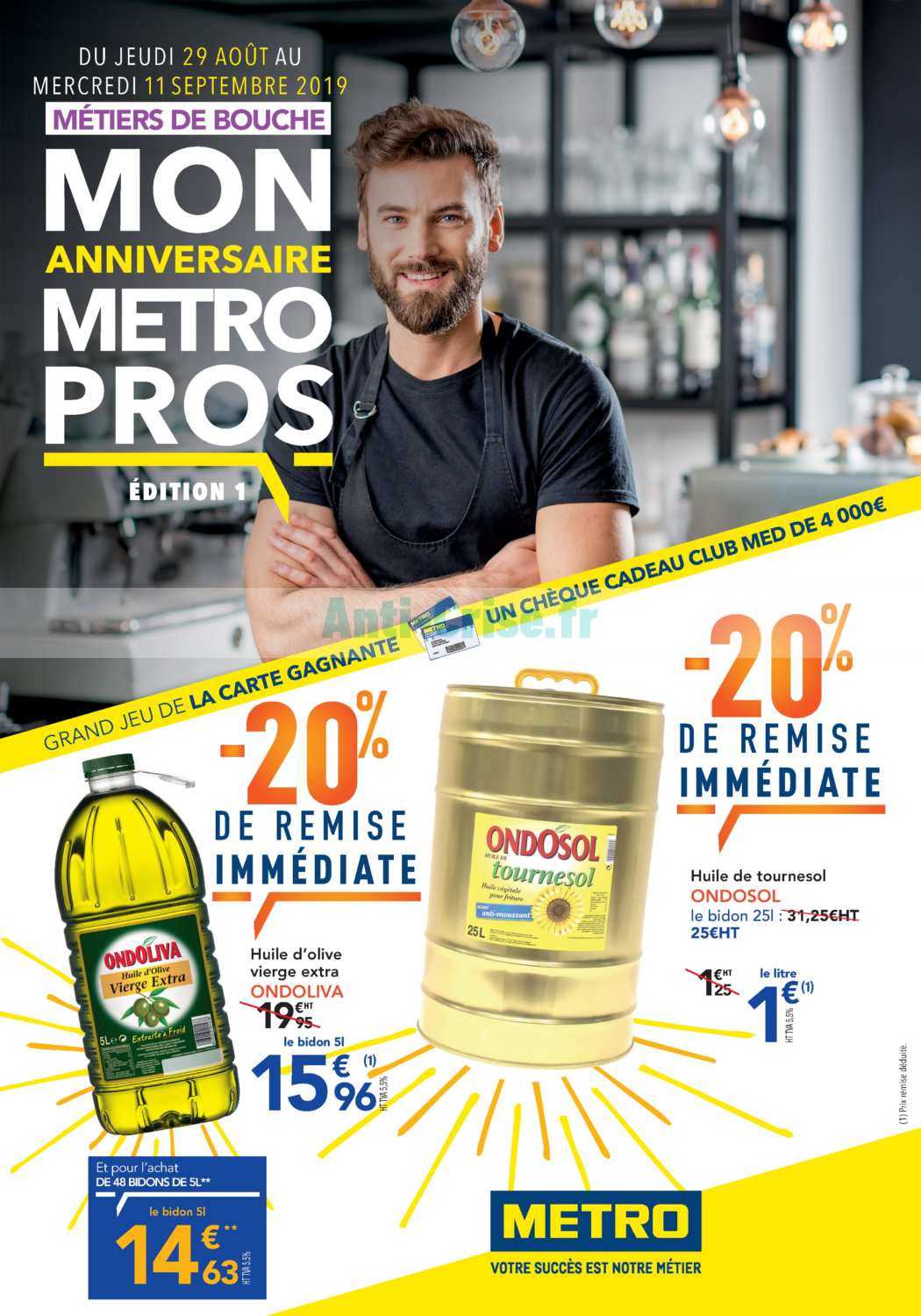Anticrise.fr Catalogue Métro du 29 août au 11 septembre 2019MéTRO