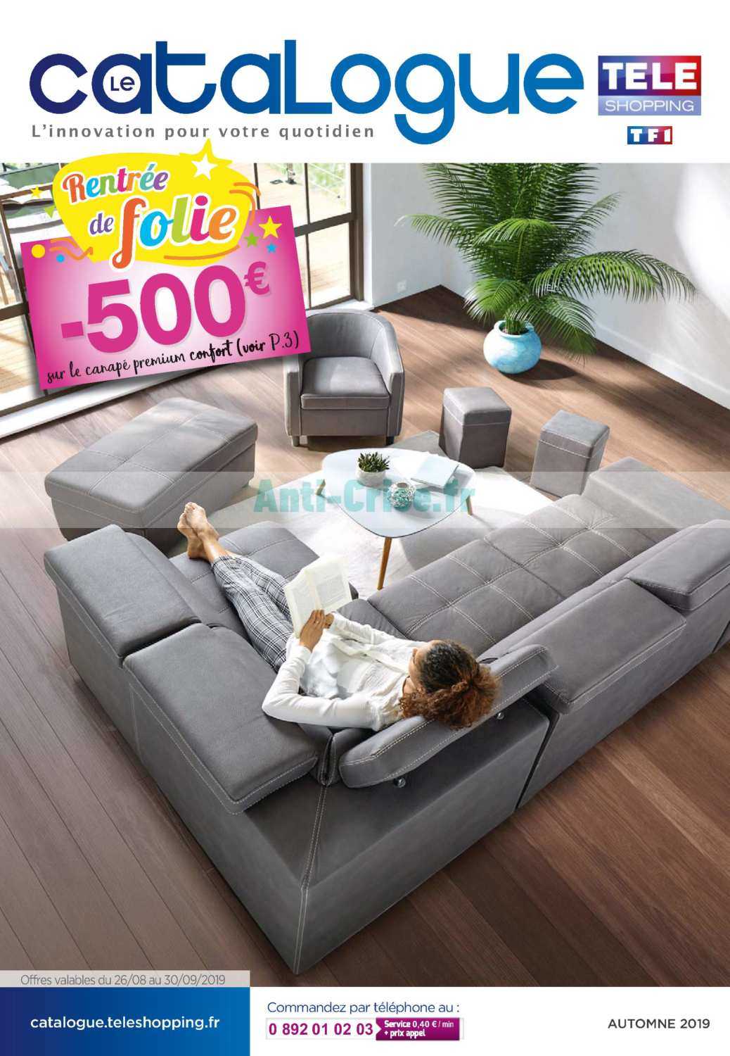 Téléshopping Catalogue Anti-crise.fr | Catalogue Télé Shopping du 26 août au 30 septembre 2019TéLé SHOPPING : le nouveau catalogue du 26 août au 30 septembre 2019 est disponible! Découvrez ce qui se cache dans le dernier catalogue.