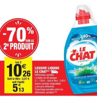 Lessive Liquide Le Chat Chez Carrefour Market 1009 2209