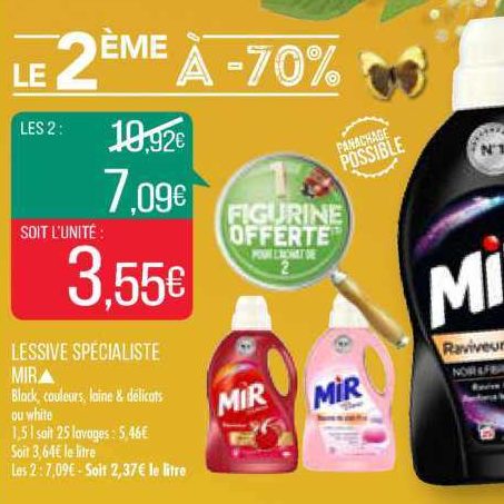 Lessive liquide Ariel + Touch de Lenor Unstoppables - Couleur - 4 x 17  lavages - Value