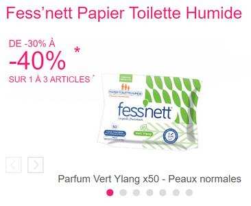 Papier toilette Humide Sensitive Sans Parfum FESS'NETT