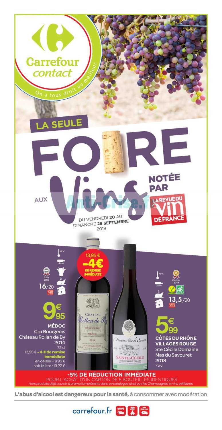 Je Réserve Ma Foire Aux Vins Carrefour