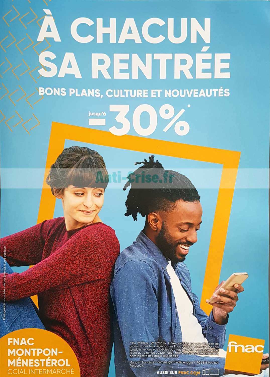 Anticrise.fr Catalogue Fnac du 19 août au 29 septembre 2019FNAC le