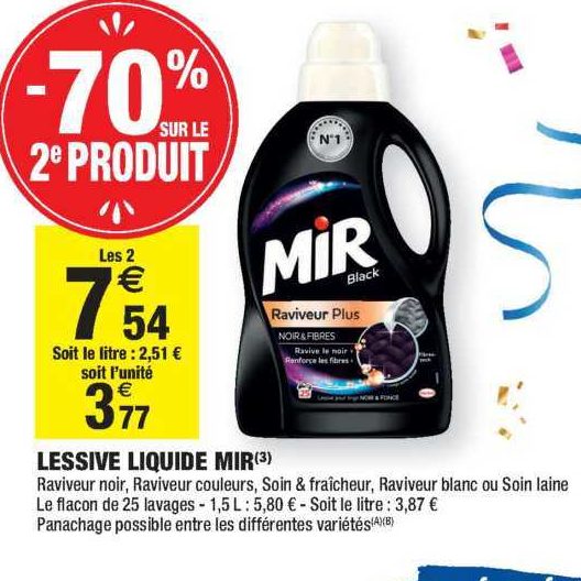 Promo Lessive liquide chez Carrefour Market