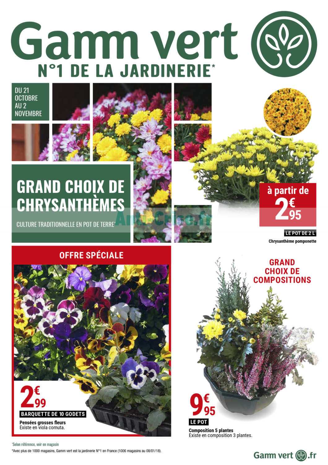 Anti-crise.fr | Catalogue Gamm Vert du 21 octobre au 02 novembre 2019GAMM  VERT : le nouveau catalogue du 21 octobre au 02 novembre 2019 est  disponible! économisez grâce aux promos de ce catalogue.