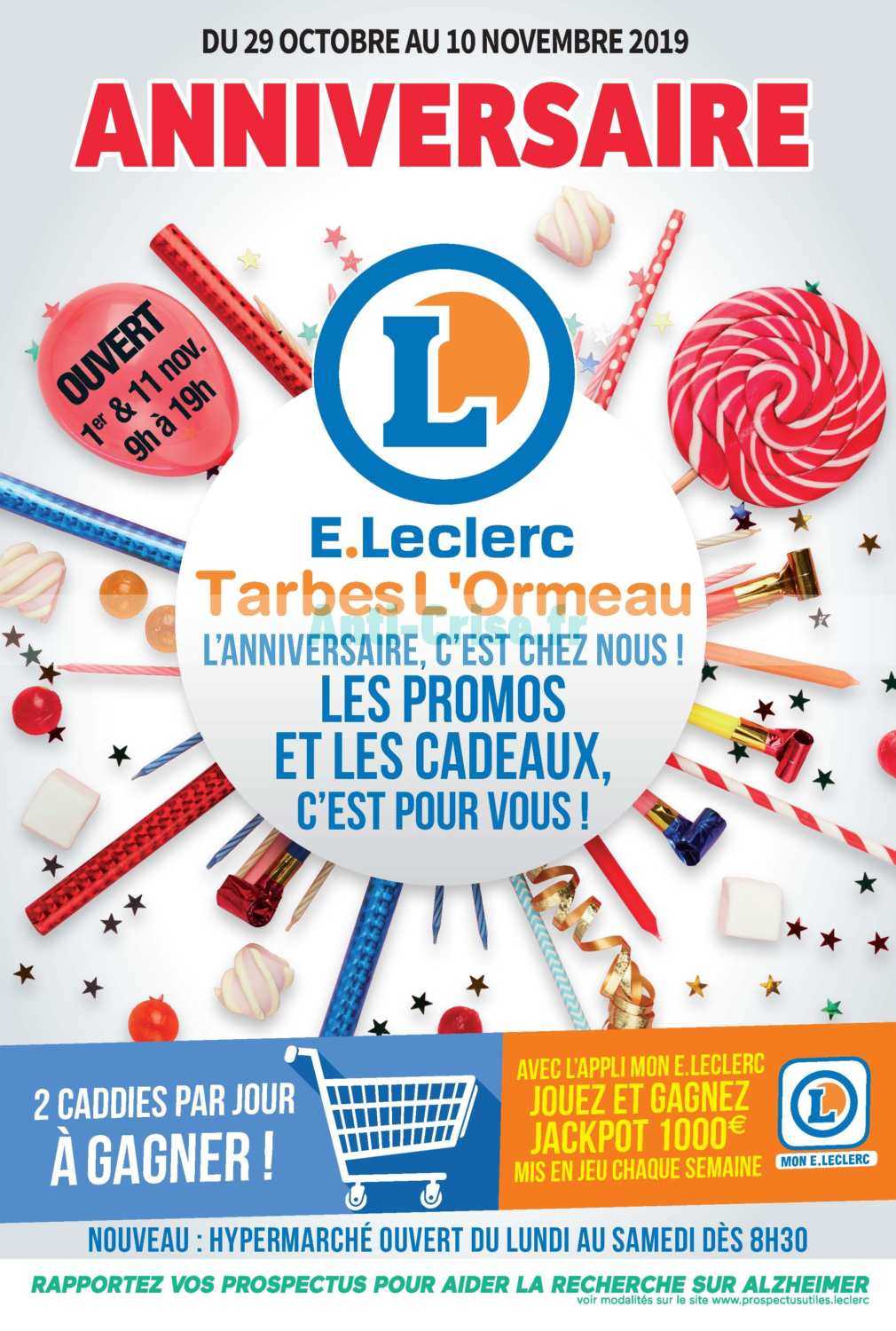 Anti Crise Fr Catalogue Leclerc Local Du 29 Octobre Au 10 Novembre 19 Tarbes Leclerc Local Le Nouveau Catalogue Du 29 Octobre Au 10 Novembre 19 Est Disponible Decouvrez Ce Qui Se Cache Dans Le Dernier Catalogue