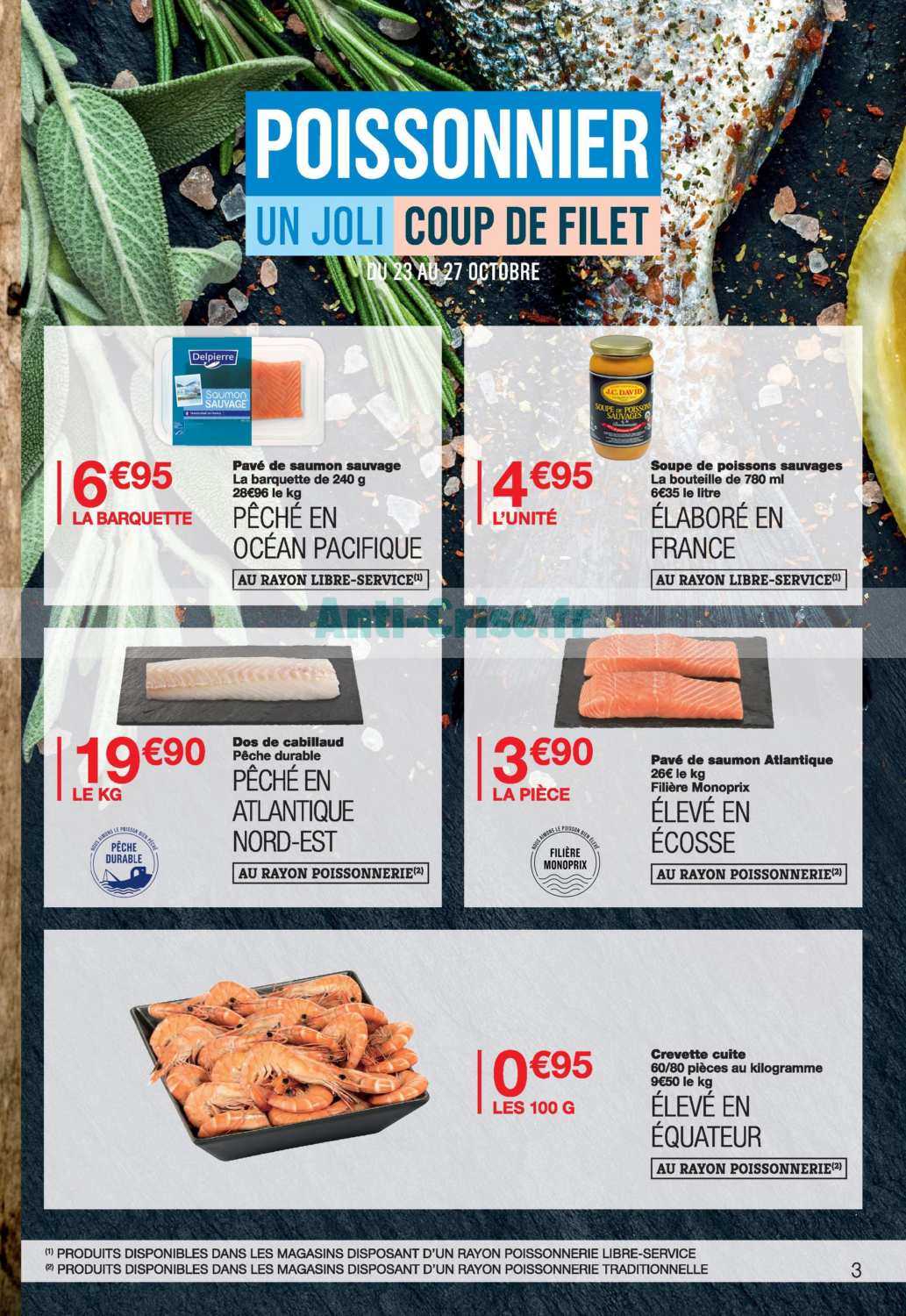 novembre 03 octobre ... 23 au du Monoprix Catalogue 2019