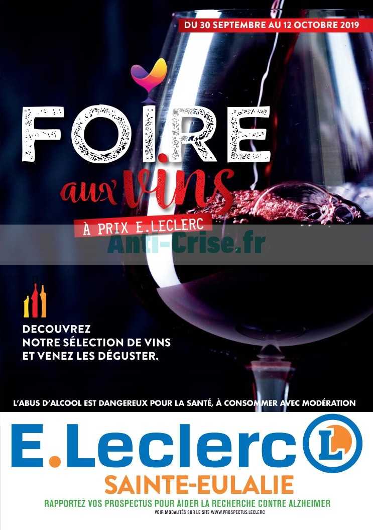 Anticrise.fr Catalogue Leclerc Local du 30 septembre au 12 octobre