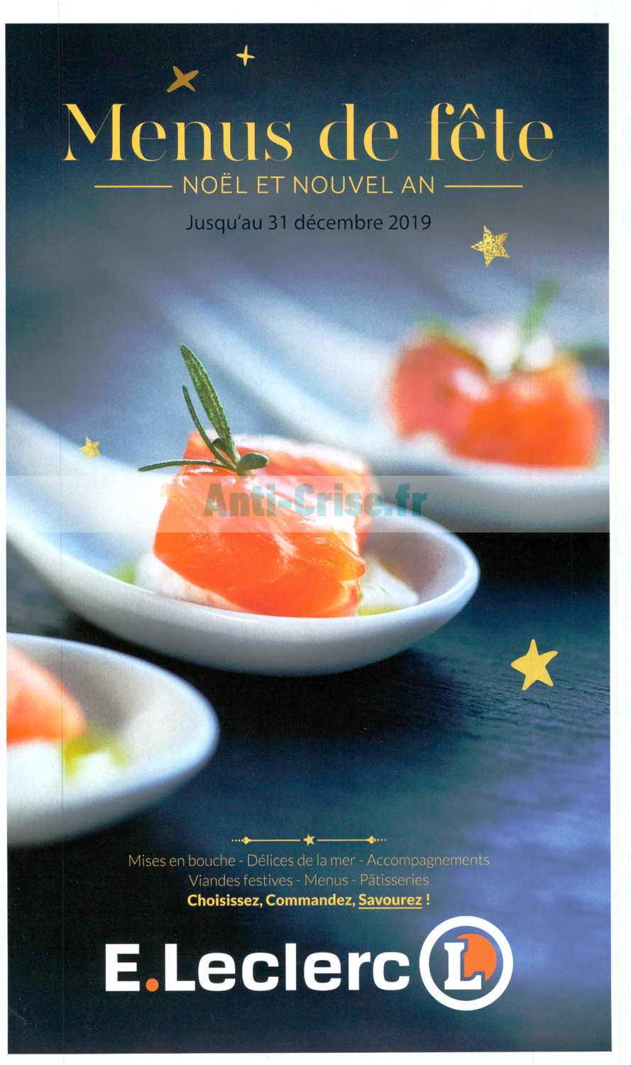 Anti-crise.fr | Catalogue Leclerc du 03 au 31 décembre 2019 (Menus de