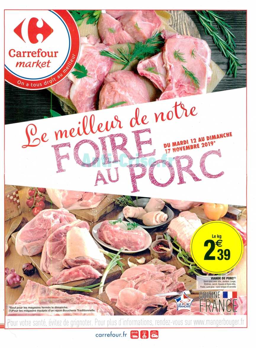 Anti-crise.fr | Catalogue Carrefour Market du 12 au 17 novembre 2019