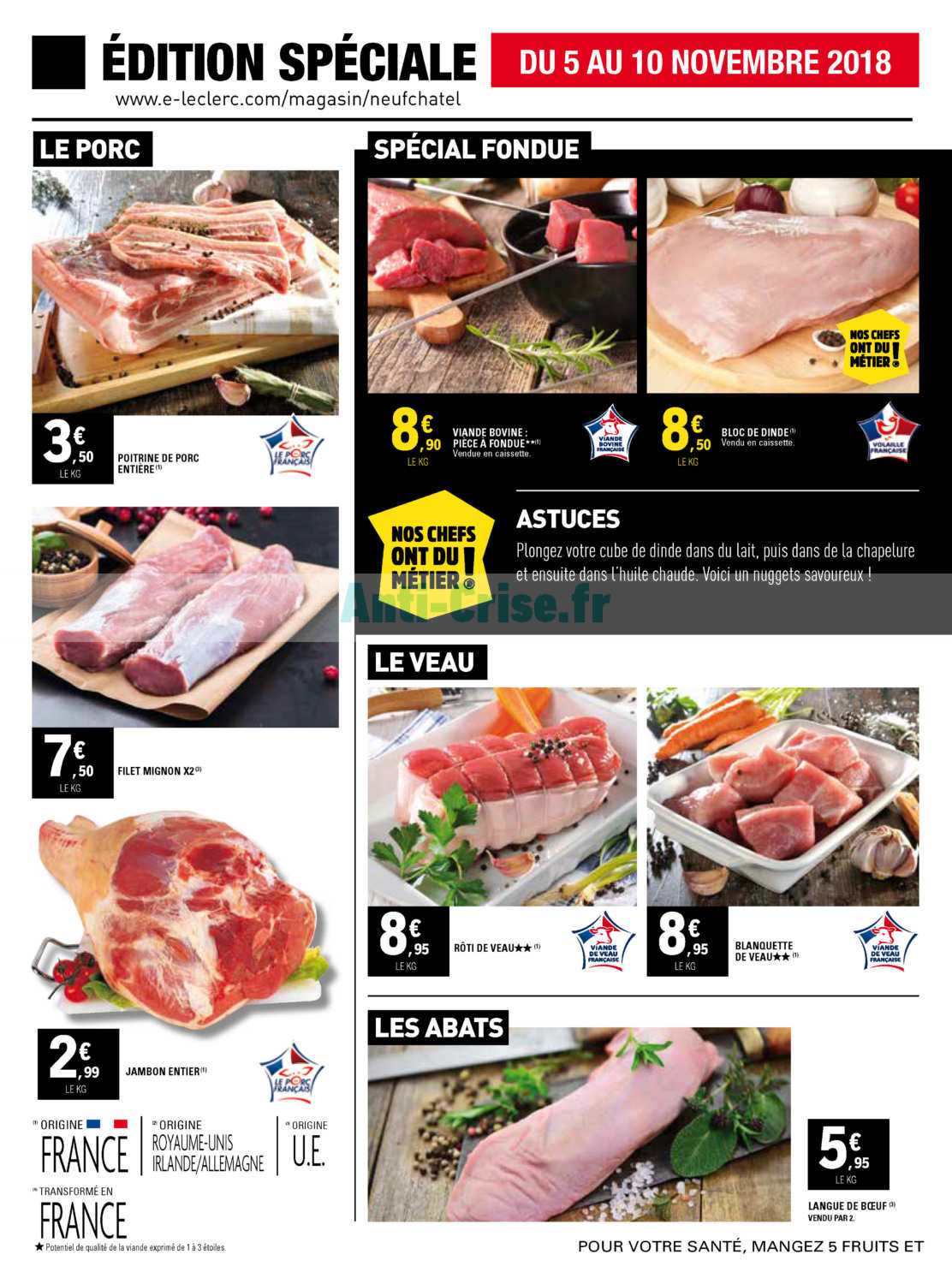 Catalogue Leclerc Local Du 04 Au 09 Novembre 2019 Neufchatel En