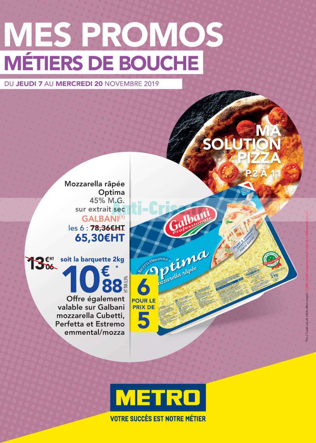 Anticrise.fr Catalogue Métro du 07 au 20 novembre 2019MéTRO le