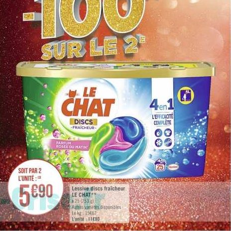 Lessive Discs Le Chat Chez Casino 23 12 05 01 Catalogues Promos Bons Plans Economisez Anti Crise Fr