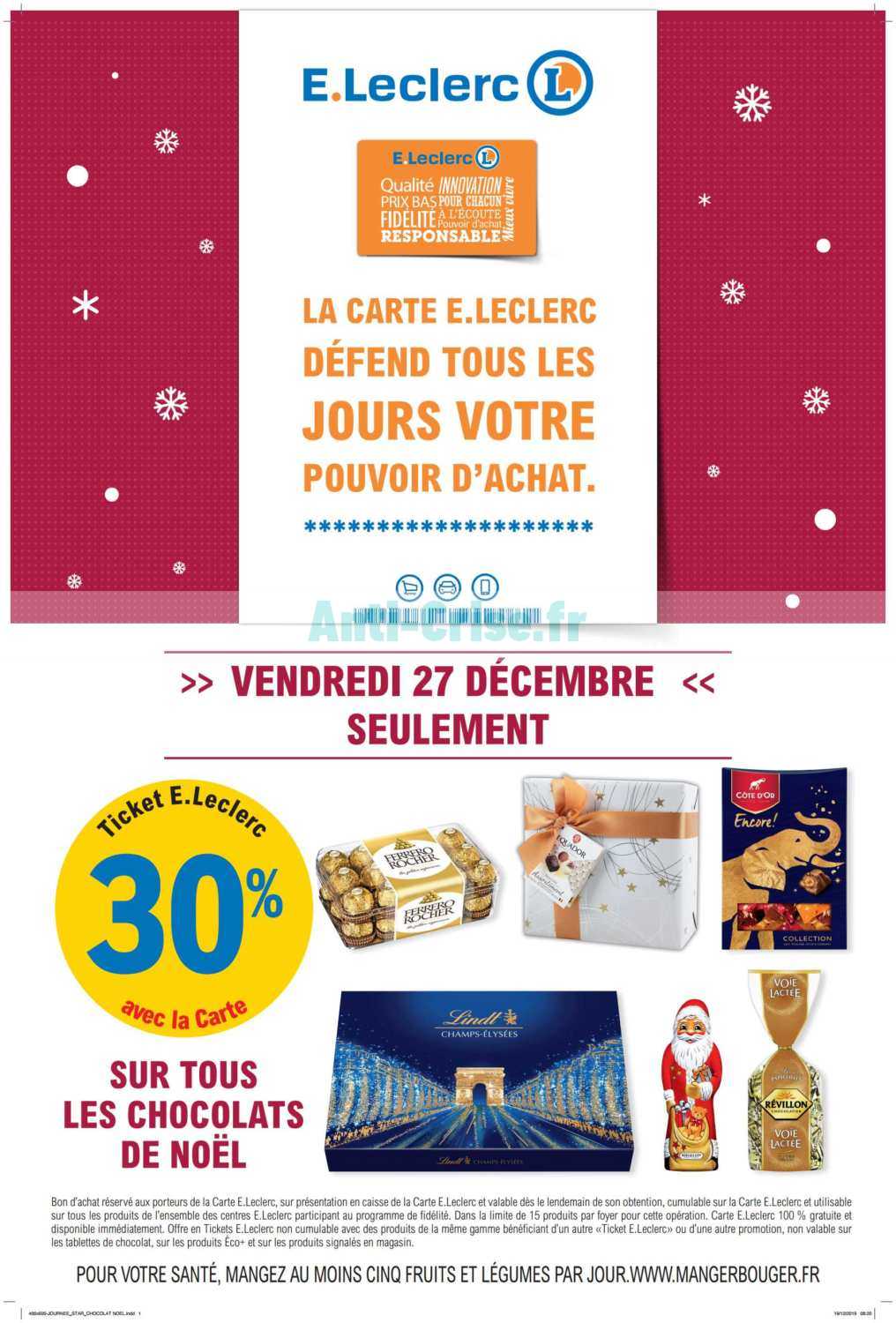 Anti-crise.fr | Catalogue Leclerc Du 27 Décembre 2019 (Chocolats ...