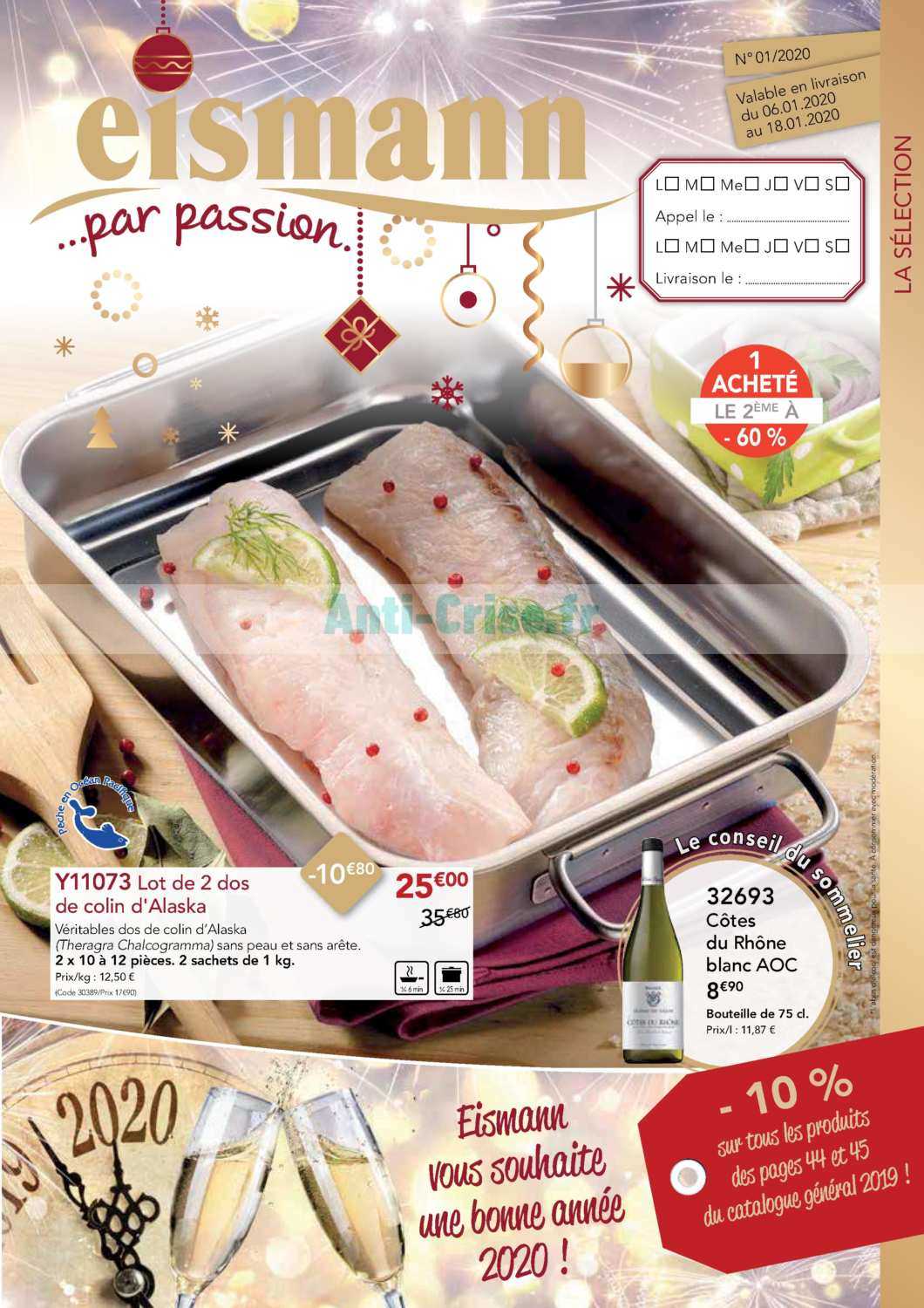 Anticrise.fr Catalogue Eismann du 06 au 18 janvier 2020EISMANN le