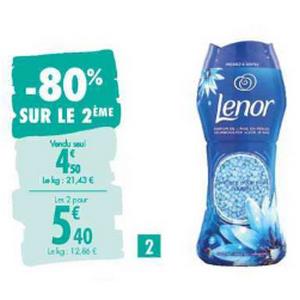 Promo Parfum de linge Lenor Unstoppables chez Carrefour