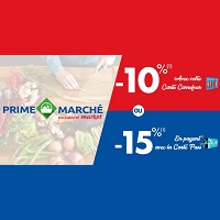 Carrefour Market : Prime Marché -10% ou -15%  sur tous les Produits des Rayons Fruits & Légumes, Boucherie, Poissonnerie, Fleurs et Plantes