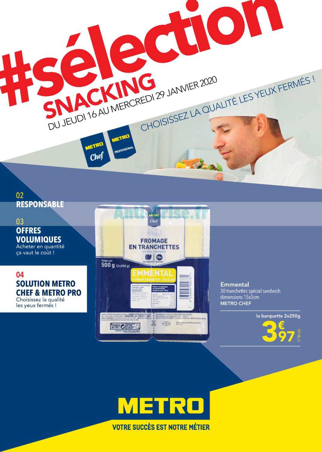 Anticrise.fr Catalogue Métro du 16 au 29 janvier 2020MéTRO le